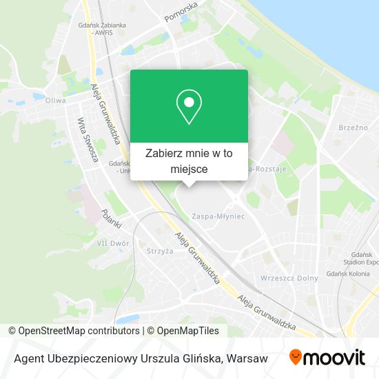 Mapa Agent Ubezpieczeniowy Urszula Glińska