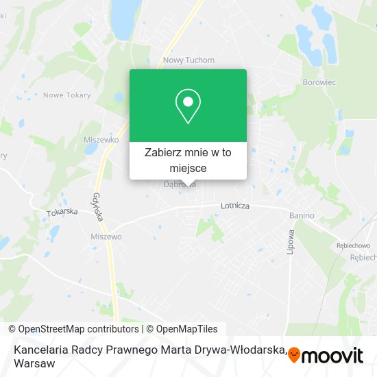 Mapa Kancelaria Radcy Prawnego Marta Drywa-Włodarska