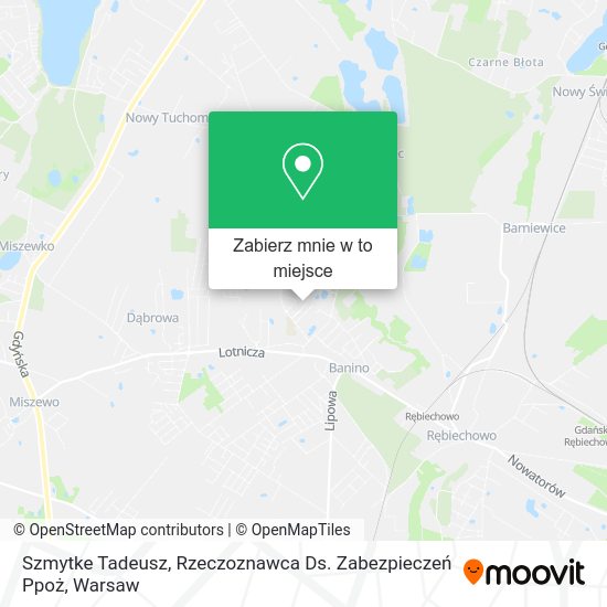 Mapa Szmytke Tadeusz, Rzeczoznawca Ds. Zabezpieczeń Ppoż