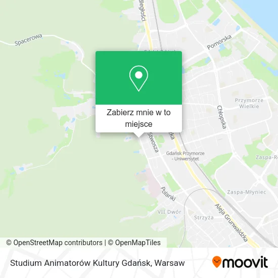 Mapa Studium Animatorów Kultury Gdańsk