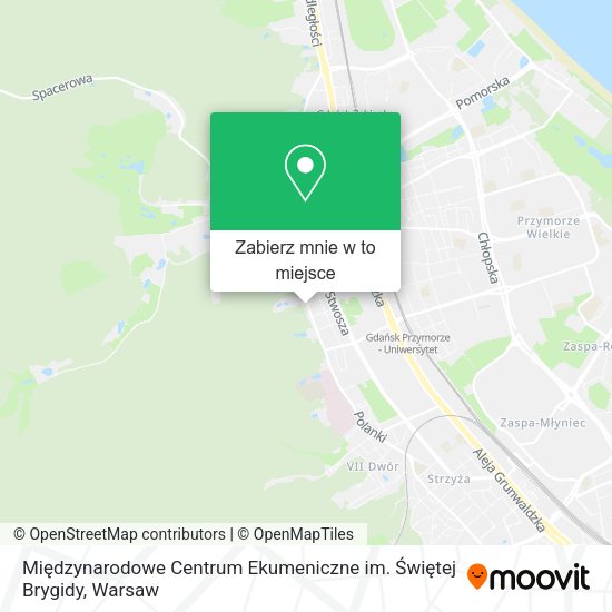 Mapa Międzynarodowe Centrum Ekumeniczne im. Świętej Brygidy