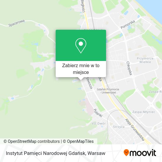 Mapa Instytut Pamięci Narodowej Gdańsk