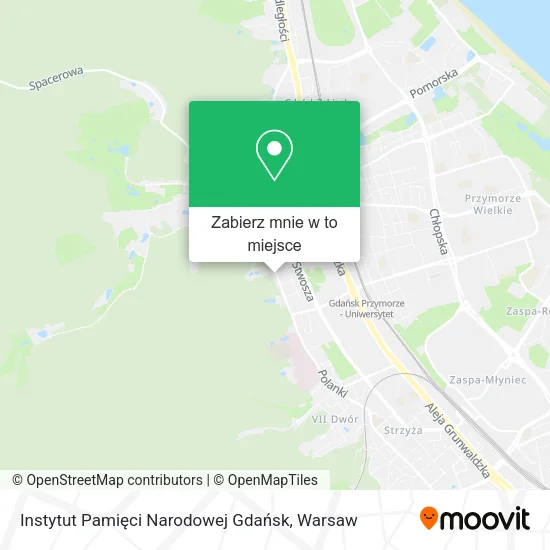 Mapa Instytut Pamięci Narodowej Gdańsk