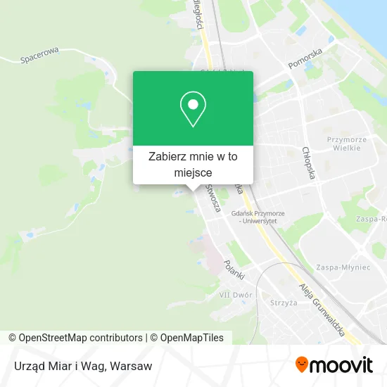 Mapa Urząd Miar i Wag