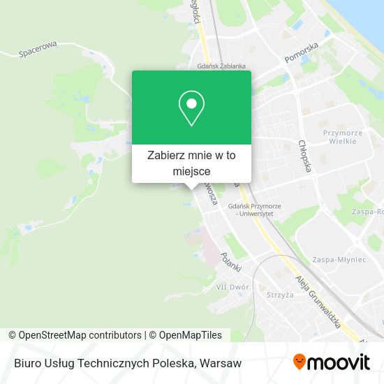 Mapa Biuro Usług Technicznych Poleska