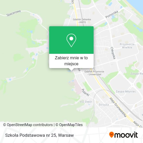 Mapa Szkoła Podstawowa nr 25