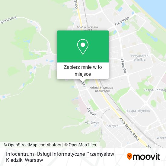 Mapa Infocentrum -Usługi Informatyczne Przemysław Kledzik