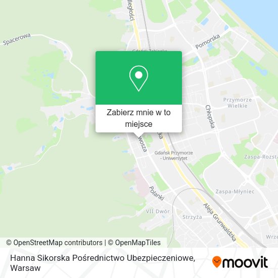 Mapa Hanna Sikorska Pośrednictwo Ubezpieczeniowe