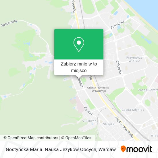 Mapa Gostyńska Maria. Nauka Języków Obcych