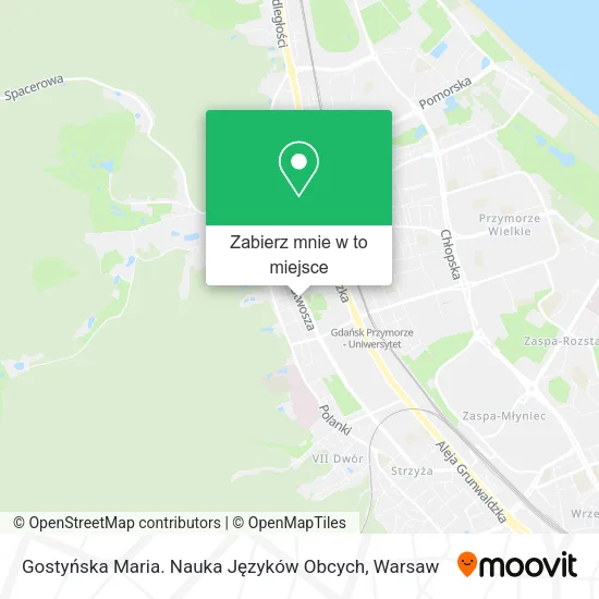 Mapa Gostyńska Maria. Nauka Języków Obcych