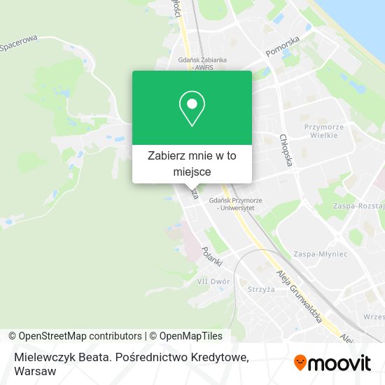 Mapa Mielewczyk Beata. Pośrednictwo Kredytowe