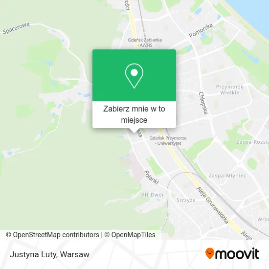 Mapa Justyna Luty