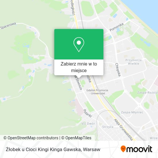 Mapa Żłobek u Cioci Kingi Kinga Gawska