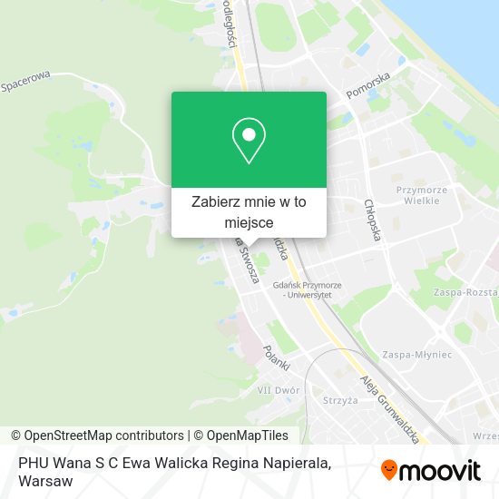 Mapa PHU Wana S C Ewa Walicka Regina Napierala