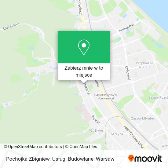 Mapa Pochojka Zbigniew. Usługi Budowlane