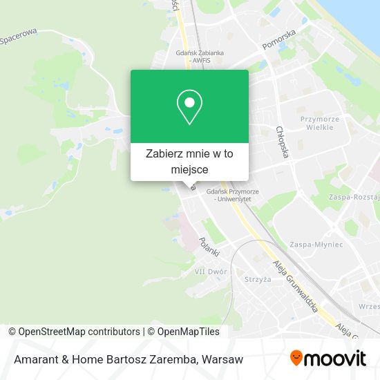 Mapa Amarant & Home Bartosz Zaremba