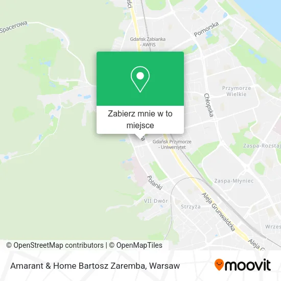 Mapa Amarant & Home Bartosz Zaremba