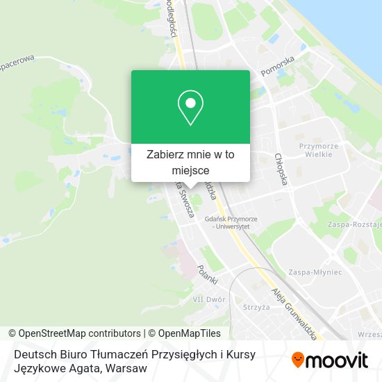 Mapa Deutsch Biuro Tłumaczeń Przysięgłych i Kursy Językowe Agata