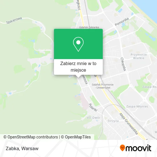 Mapa Zabka