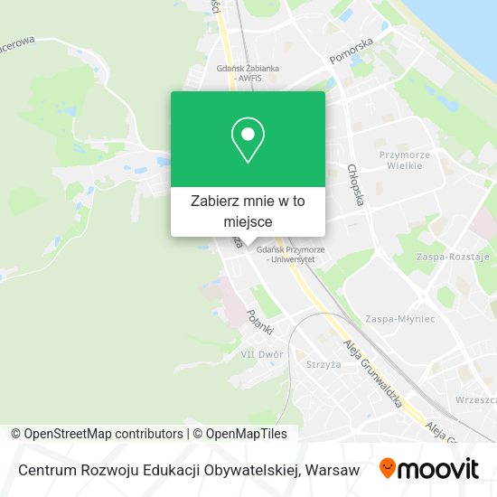 Mapa Centrum Rozwoju Edukacji Obywatelskiej