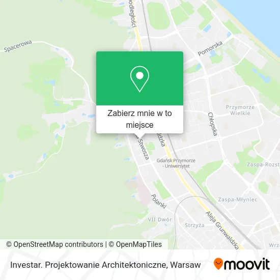 Mapa Investar. Projektowanie Architektoniczne