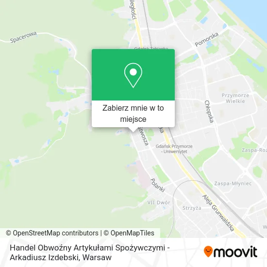 Mapa Handel Obwoźny Artykułami Spożywczymi - Arkadiusz Izdebski