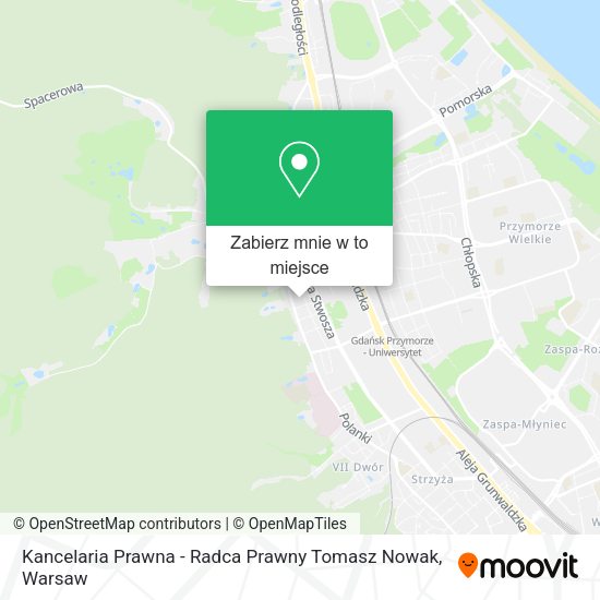 Mapa Kancelaria Prawna - Radca Prawny Tomasz Nowak