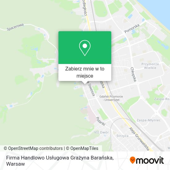 Mapa Firma Handlowo Usługowa Grażyna Barańska