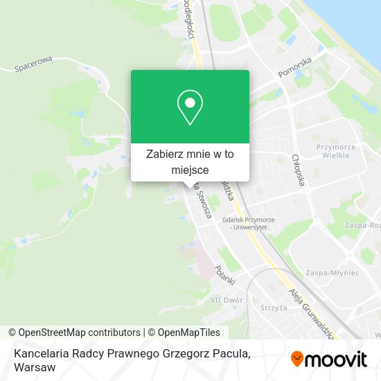 Mapa Kancelaria Radcy Prawnego Grzegorz Pacula