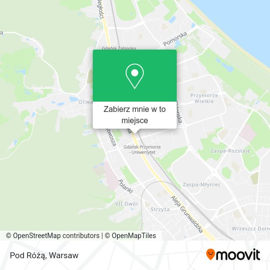 Mapa Pod Różą