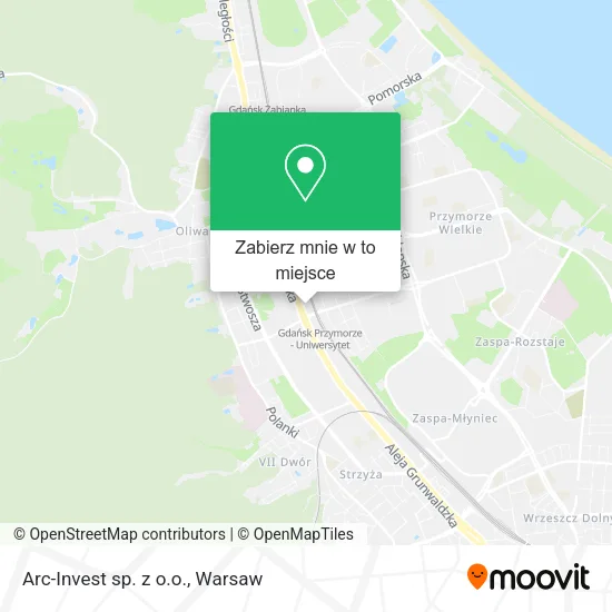 Mapa Arc-Invest sp. z o.o.