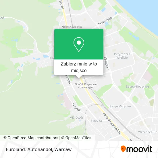 Mapa Euroland. Autohandel