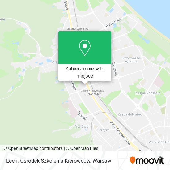 Mapa Lech. Ośrodek Szkolenia Kierowców