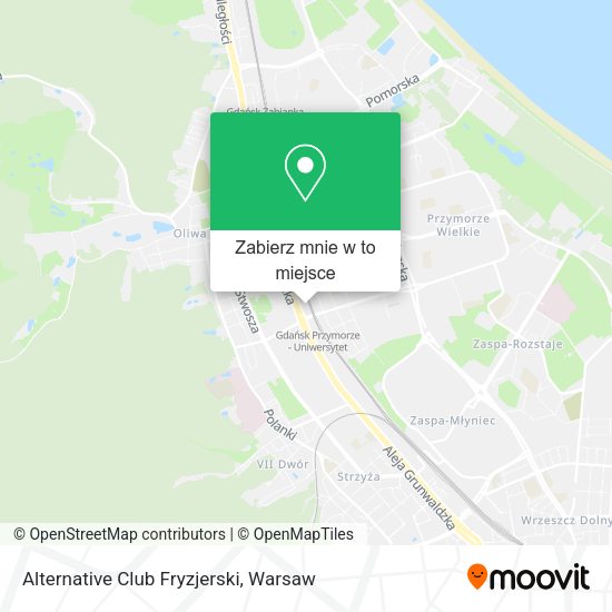 Mapa Alternative Club Fryzjerski