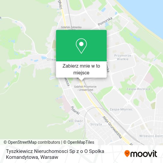 Mapa Tyszkiewicz Nieruchomosci Sp z o O Spolka Komandytowa