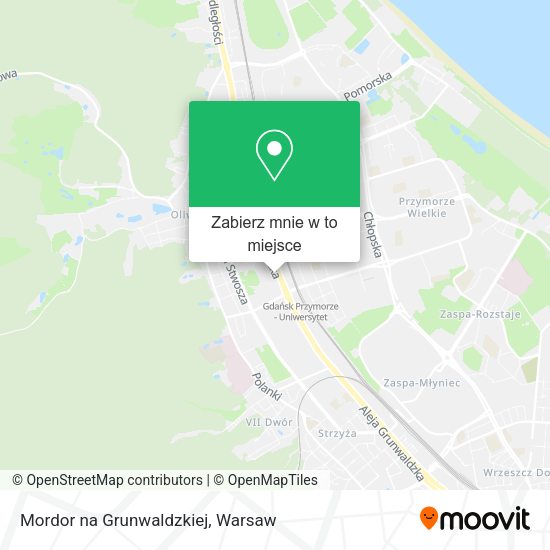 Mapa Mordor na Grunwaldzkiej