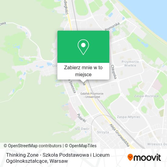 Mapa Thinking Zone - Szkoła Podstawowa i Liceum Ogólnokształcące