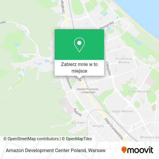 Mapa Amazon Development Center Poland