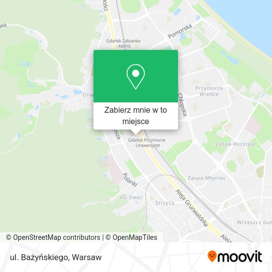 Mapa ul. Bażyńskiego