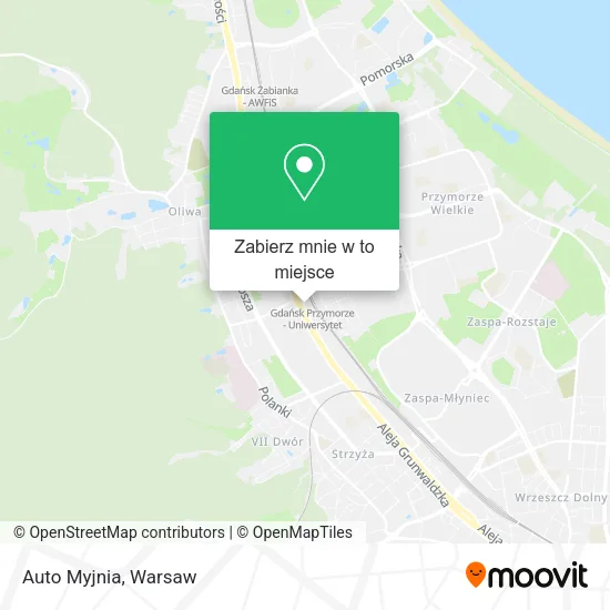 Mapa Auto Myjnia