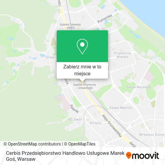 Mapa Cerbis Przedsiębiorstwo Handlowo Usługowe Marek Goś