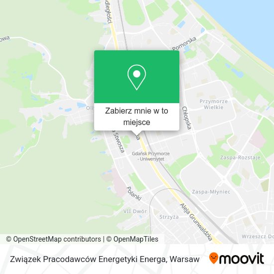 Mapa Związek Pracodawców Energetyki Energa