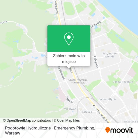 Mapa Pogotowie Hydrauliczne - Emergency Plumbing