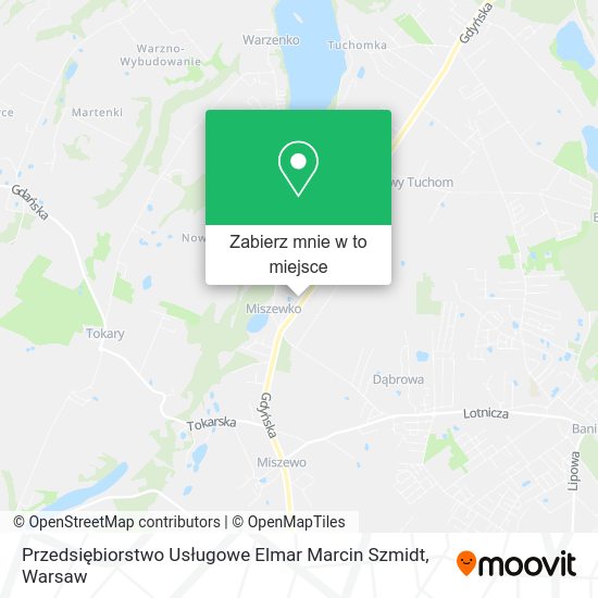 Mapa Przedsiębiorstwo Usługowe Elmar Marcin Szmidt