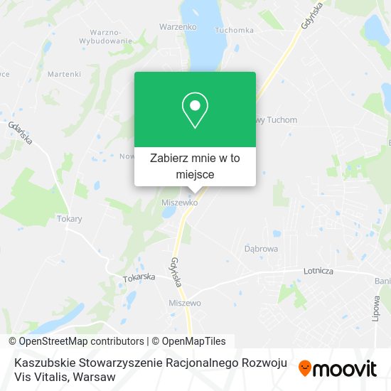 Mapa Kaszubskie Stowarzyszenie Racjonalnego Rozwoju Vis Vitalis