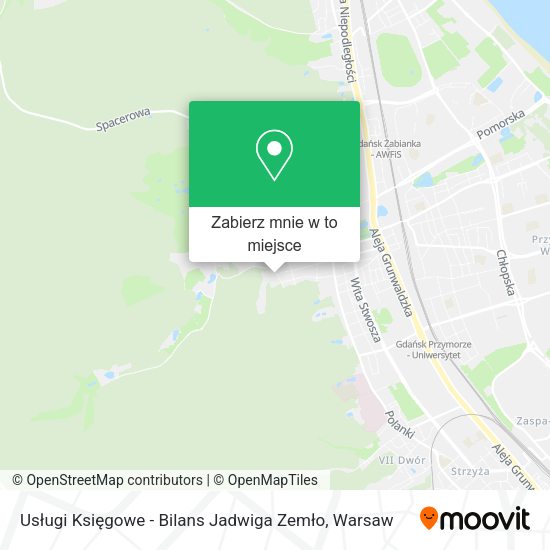 Mapa Usługi Księgowe - Bilans Jadwiga Zemło