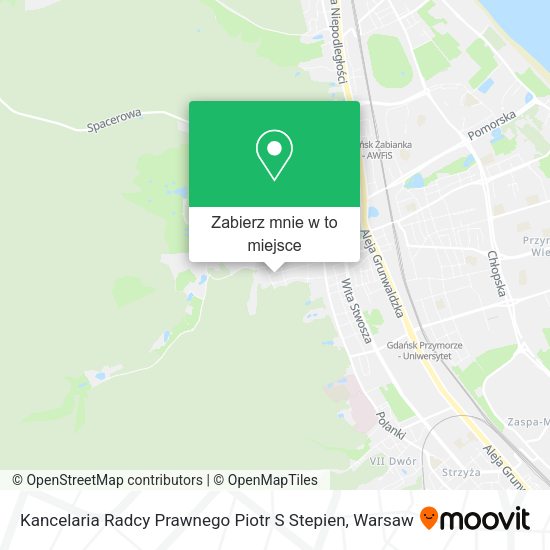 Mapa Kancelaria Radcy Prawnego Piotr S Stepien