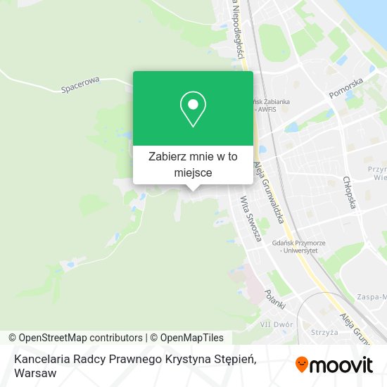 Mapa Kancelaria Radcy Prawnego Krystyna Stępień