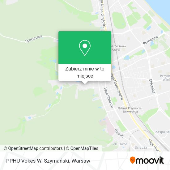 Mapa PPHU Vokes W. Szymański