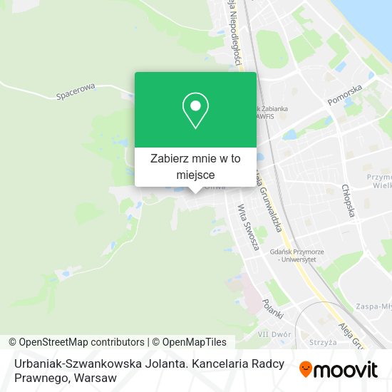 Mapa Urbaniak-Szwankowska Jolanta. Kancelaria Radcy Prawnego